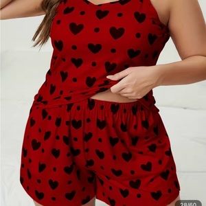 PJ Set with hearts
